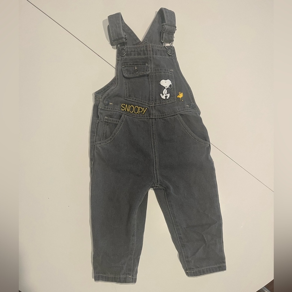 Zara Snoopy Overalls
